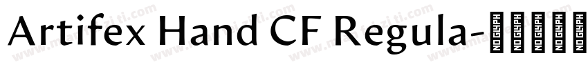 Artifex Hand CF Regula字体转换